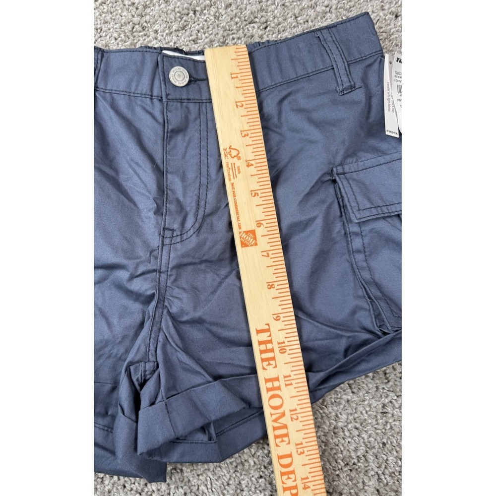 NEW RSQ Tilly's Women's Poplin Cargo Shorts Navy‎ Blue Casual Medium - Picture 7 of 8